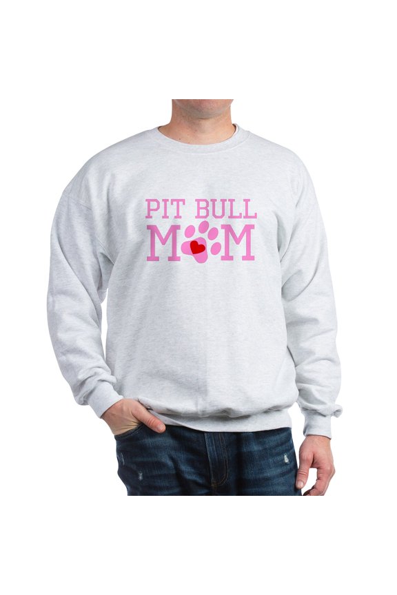 - Pit Bull Mom Sweatshirt - Crew Neck Sweatshirt