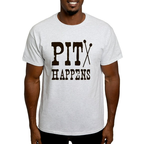 CafePress - Pit Happens Light T Shirt - Men's Classic Graphic T-Shirt
