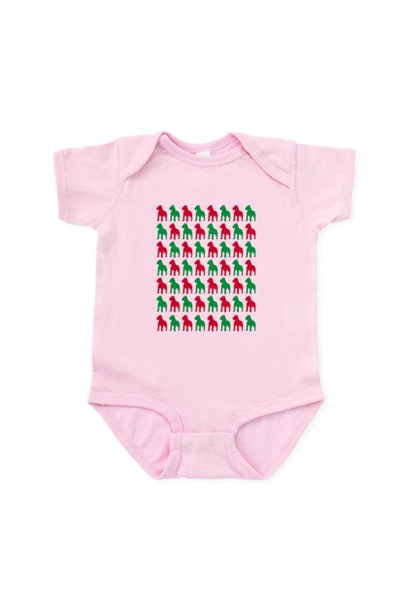 - Pitbull Christmas Or Holiday Silhouettes Infant Bo - Baby Light Bodysuit, Size Newborn - 24 Months