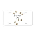 thumbnail image 1 of CafePress - Pitbull Dad - Aluminum License Plate, Front License Plate, Vanity Tag, 1 of 1