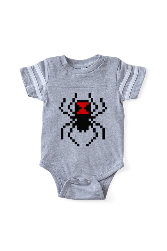 - Pixel Spider_Tr3 - Cute Infant Baby Football Bodysuit