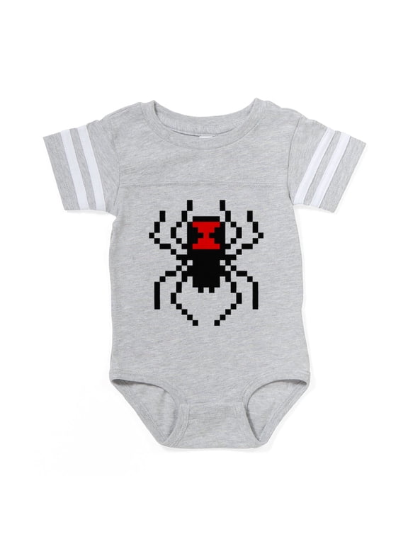 - Pixel Spider_Tr3 - Cute Infant Baby Football Bodysuit