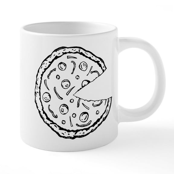 CafePress - Pizza - 20 Oz White Ceramic Mega Mug