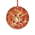 thumbnail image 1 of CafePress - Pizza Face -  Round Wood Ornament 4", 1 of 2