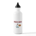 thumbnail image 1 of CafePress - Pizza Man Water Bottle - Stainless Steel Water Bottle, Sports Bottle, 1.0L, 1 of 5