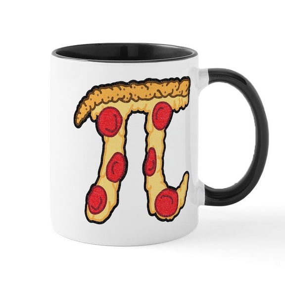 CafePress - Pizza Pi - 11 oz Ceramic Mug - Novelty Coffee Tea Cup