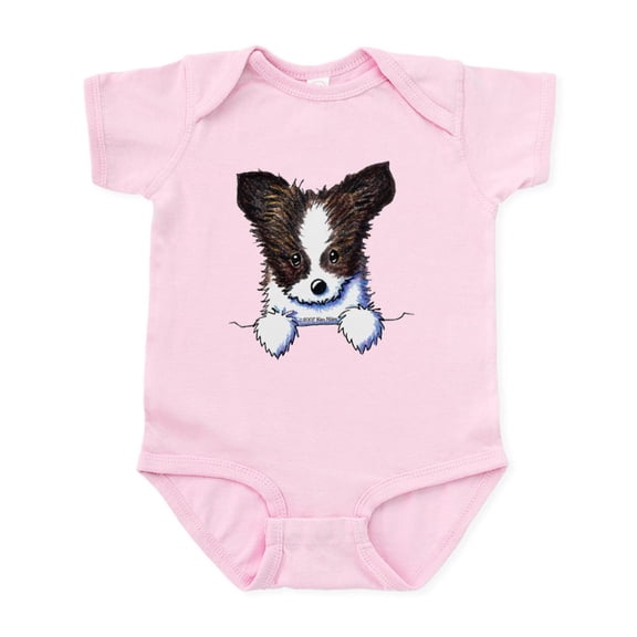 CafePress - Pkt Papillon Puppy Infant Bodysuit - Baby Light Bodysuit, Size Newborn - 24 Months