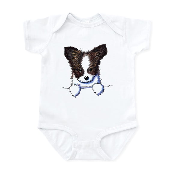 CafePress - Pkt Papillon Puppy Infant Bodysuit - Baby Light Bodysuit, Size Newborn - 24 Months