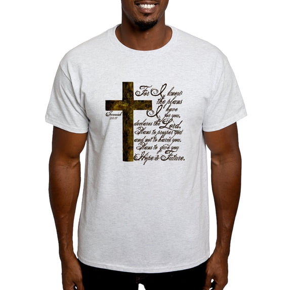 CafePress - Plan Of God Jeremiah 29:11 Light T Shirt - Men's Classic Graphic T-Shirt