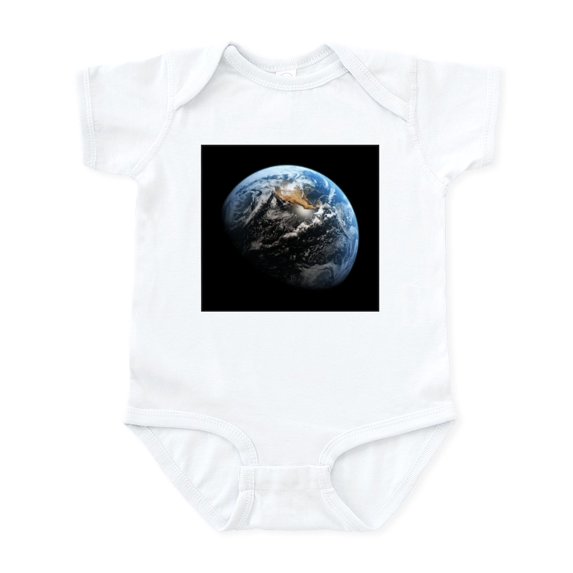 CafePress - Planet Earth Body Suit - Baby Light Bodysuit, Size Newborn - 24 Months