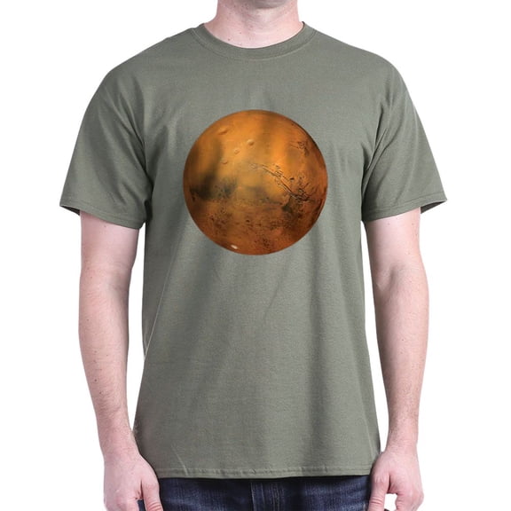 CafePress - Planet Mars Dark T Shirt - Men's Classic Graphic Cotton T-Shirt