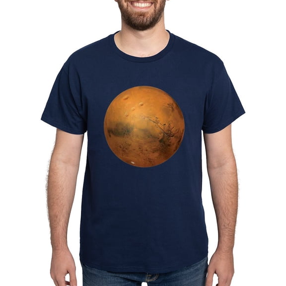 CafePress - Planet Mars Dark T Shirt - Men's Classic Graphic Cotton T-Shirt