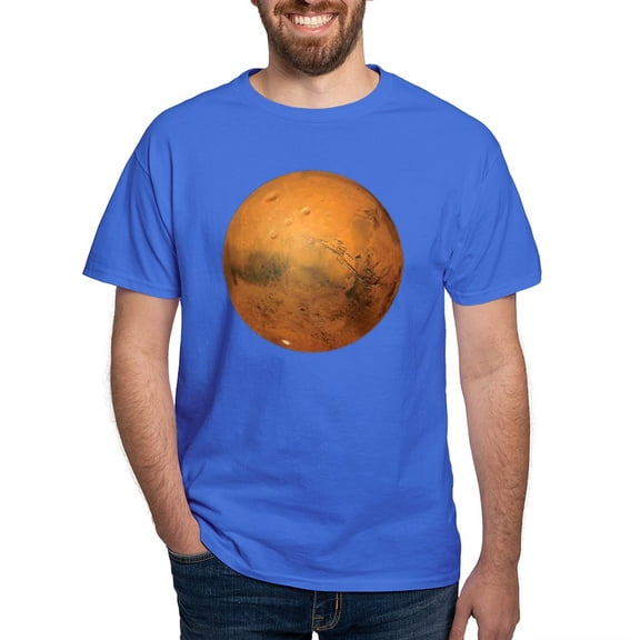CafePress - Planet Mars Dark T Shirt - Men's Classic Graphic Cotton T-Shirt