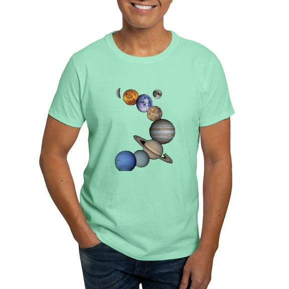 CafePress - Planet Swirl Dark T Shirt - Men's Classic Graphic Cotton T-Shirt