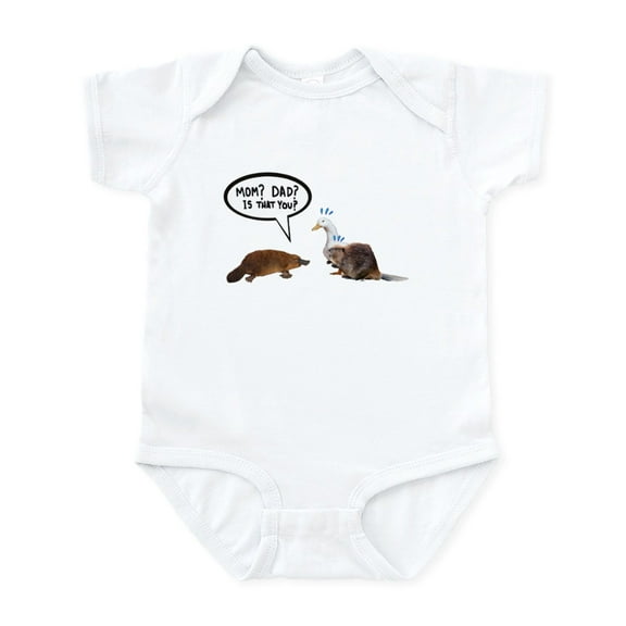 CafePress - Platypus Awkward Encounter Body Suit - Baby Light Bodysuit, Size Newborn - 24 Months