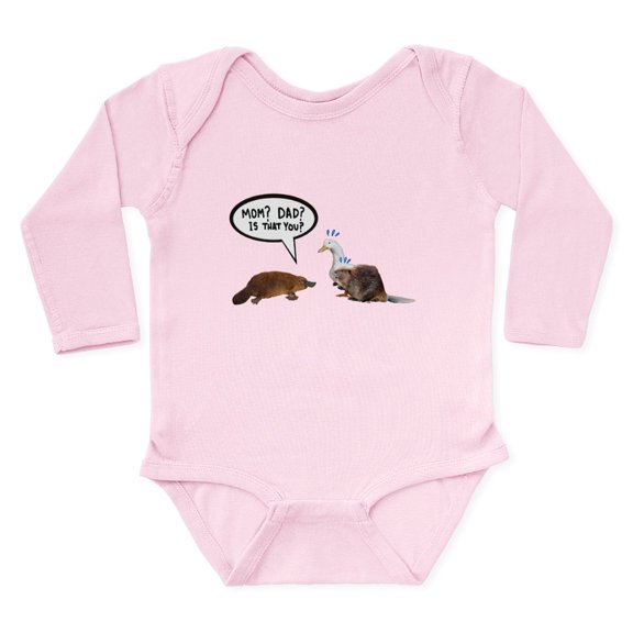 CafePress - Platypus Awkward Encounter Body Suit - Long Sleeve Cotton Baby Bodysuit