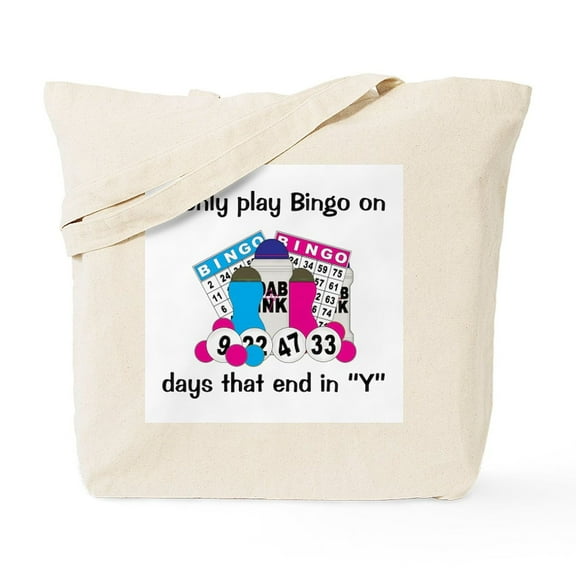 CafePress - Play Bingo On Days Tote Bag - Unisex Canvas Tote Bag, Beige, 1-Piece