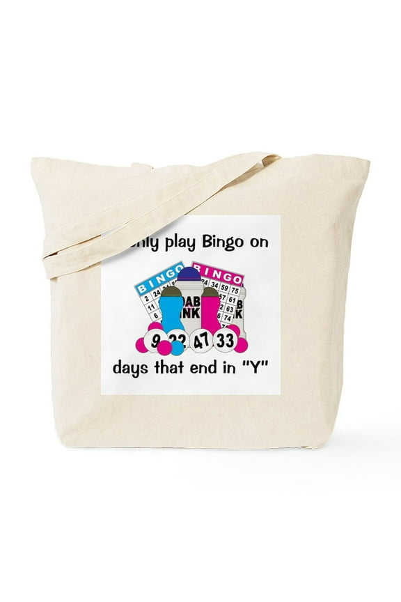 - Play Bingo On Days Tote Bag - Unisex Canvas Tote Bag, Beige, 1-Piece