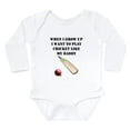 thumbnail image 1 of CafePress - Play Cricket Like My Daddy Body Suit - Long Sleeve Cotton Baby Bodysuit, 1 of 4