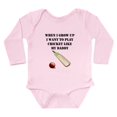 thumbnail image 1 of CafePress - Play Cricket Like My Daddy Body Suit - Long Sleeve Cotton Baby Bodysuit, 1 of 4