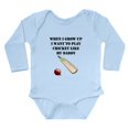 thumbnail image 1 of CafePress - Play Cricket Like My Daddy Body Suit - Long Sleeve Cotton Baby Bodysuit, 1 of 4