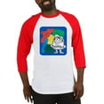 thumbnail image 1 of CafePress - Play Doh Can Splatter Baseball Jersey - Cotton Baseball Jersey, 3/4 Raglan Sleeve Shirt, 1 of 4