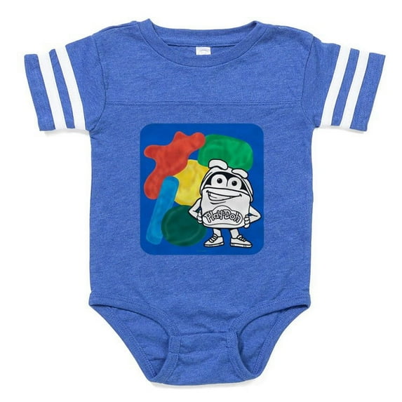 CafePress - Play Doh Can Splatter - Cute Infant Baby Football Bodysuit