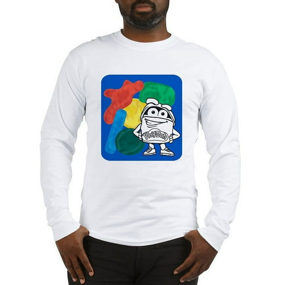 CafePress - Play Doh Can Splatter Long Sleeve T Shirt - Unisex Cotton Long Sleeve T-Shirt