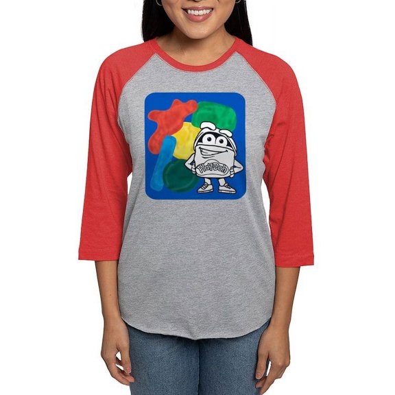 CafePress - Play Doh Can Splatter Long Sleeve T Shirt - Womens Baseball Tee