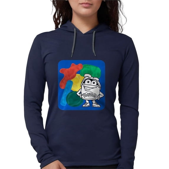 CafePress - Play Doh Can Splatter Long Sleeve T Shirt - Womens Hooded Shirt