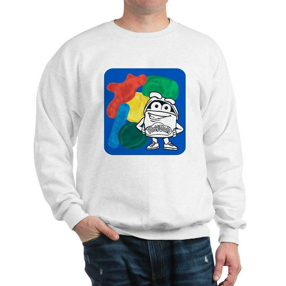 CafePress - Play Doh Can Splatter Sweatshirt - Crew Neck Sweatshirt