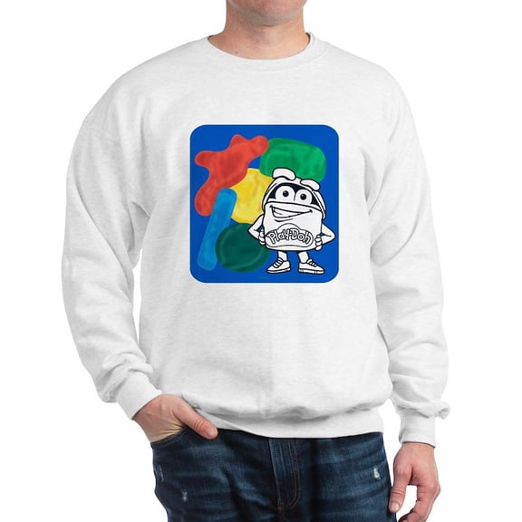 CafePress - Play Doh Can Splatter Sweatshirt - Crew Neck Sweatshirt