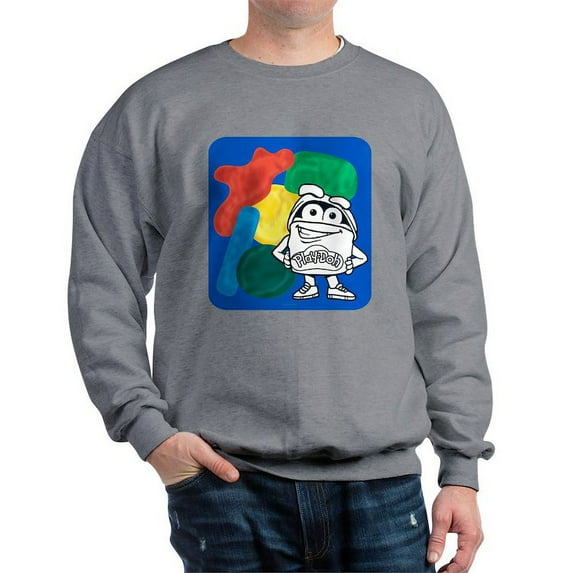 CafePress - Play Doh Can Splatter Sweatshirt - Crew Neck Sweatshirt