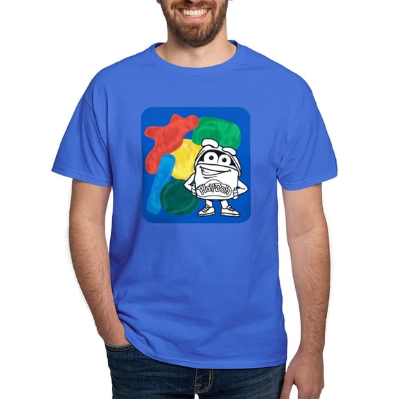 CafePress - Play Doh Can Splatter T Shirt - Men's Classic Graphic Cotton T-Shirt