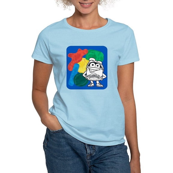 CafePress - Play Doh Can Splatter T Shirt - Women's Classic T-Shirt