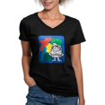 thumbnail image 1 of CafePress - Play Doh Can Splatter T Shirt - Women's V-Neck Dark T-Shirt, 1 of 4