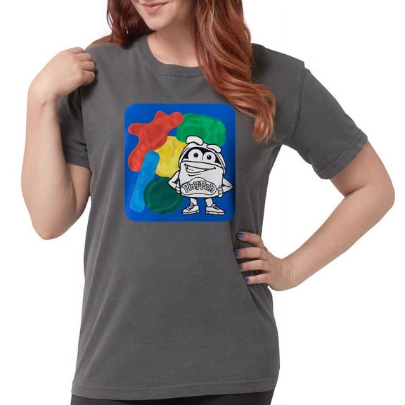 CafePress - Play Doh Can Splatter T Shirt - Womens Comfort Colors® Shirt