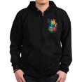 thumbnail image 1 of CafePress - Play Doh Cans Splatter Sweatshirt - Zip Hoodie, Classic Hooded Sweatshirt with Metal Zipper, 1 of 4