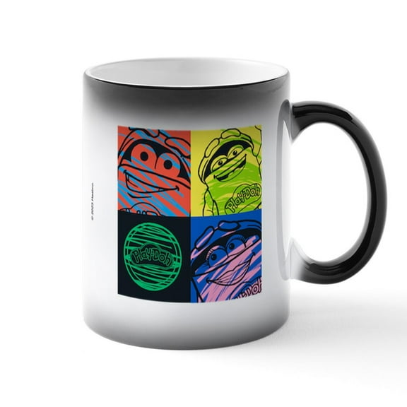 CafePress - Play Doh Characters - 11 oz Color Changing Magic Mug
