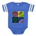 thumbnail image 1 of CafePress - Play Doh Characters - Cute Infant Baby Football Bodysuit, 1 of 3