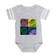 thumbnail image 1 of CafePress - Play Doh Characters - Cute Infant Baby Football Bodysuit, 1 of 3