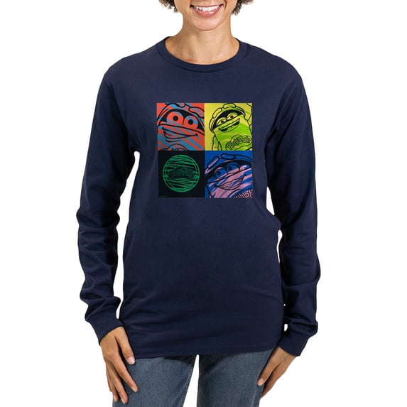 CafePress - Play Doh Characters Long Sleeve T Shirt - Women's Long Sleeve Graphic Tee Casual Fit