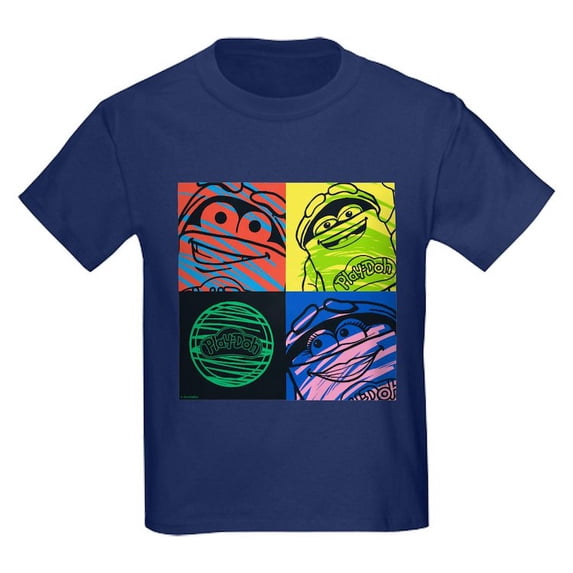 CafePress - Play Doh Characters T Shirt - Dark T-Shirt Kids XS-XL