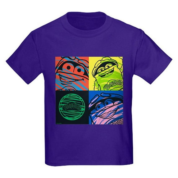 CafePress - Play Doh Characters T Shirt - Dark T-Shirt Kids XS-XL