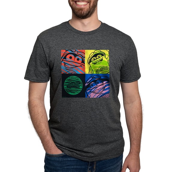 CafePress - Play Doh Characters T Shirt - Mens Tri-blend T-Shirt
