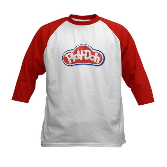CafePress - Play Doh Classic Logo Baseball Jersey - Kids Cotton Baseball Jersey, 3/4 Sleeve Shirt