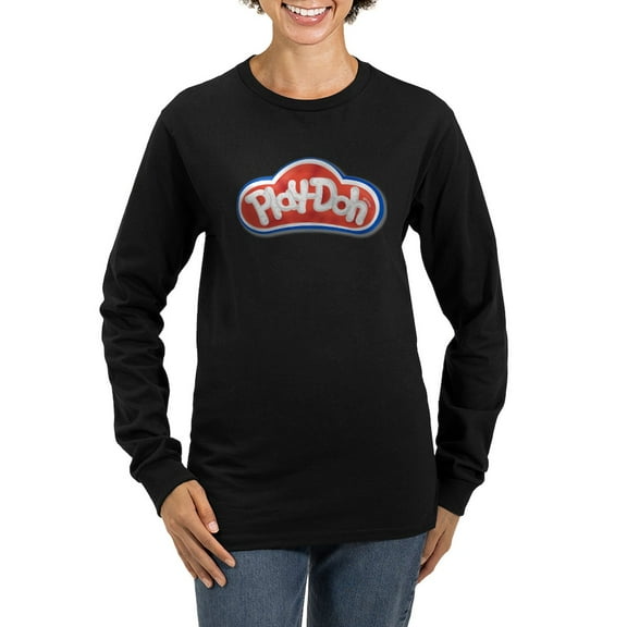 CafePress - Play Doh Classic Logo Long Sleeve T Shirt - Women's Long Sleeve Graphic Tee Casual Fit