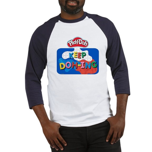 CafePress - Play Doh Keep Doh Ing Baseball Jersey - Cotton Baseball Jersey, 3/4 Raglan Sleeve Shirt