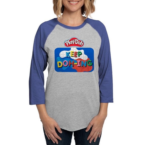 CafePress - Play Doh Keep Doh Ing Long Sleeve T Shirt - Womens Baseball Tee