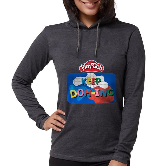 CafePress - Play Doh Keep Doh Ing Long Sleeve T Shirt - Womens Hooded Shirt